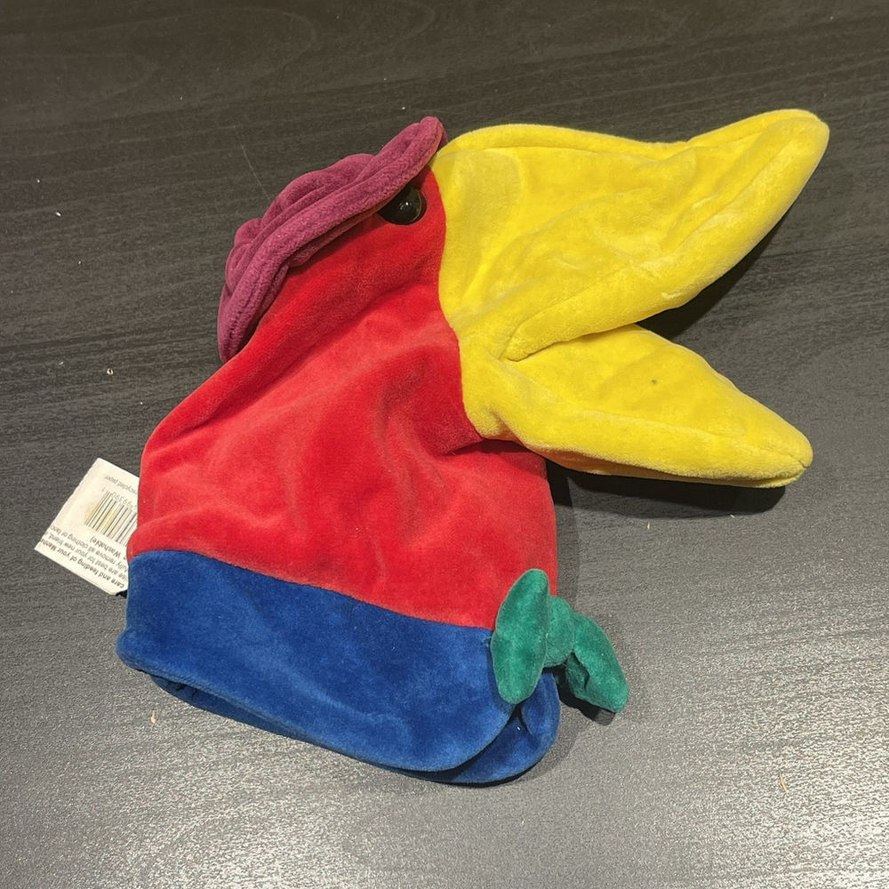RARE Manhattan Toy Company 1997 Looney Bird ROOSTER Puppet Original Tag NEW